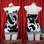 Cow Bowknot Dress