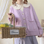 Lavender Sweet Sweater Cardigan