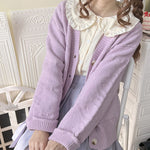 Lavender Sweet Sweater Cardigan