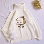 Milk Turtleneck  Sweater 