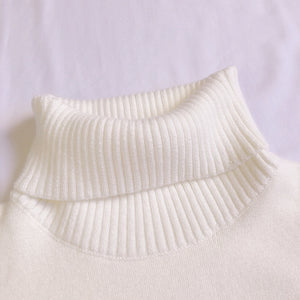 Milk Turtleneck Sweater