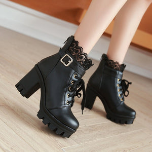Chic Lace Boots