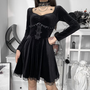 Gothic Slim Lace Dress