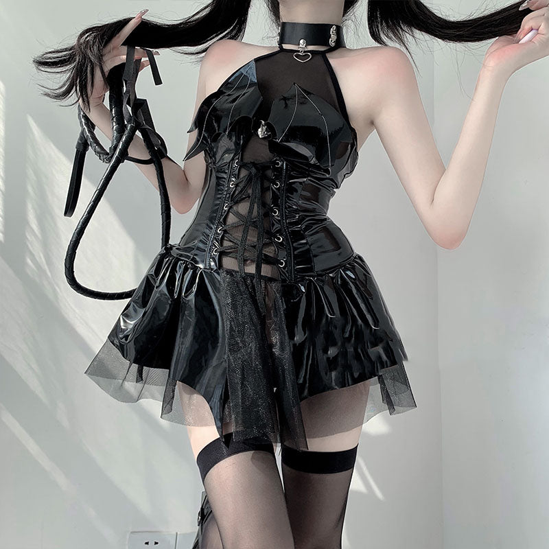 Hollow -out Witch Demon Lingerie Dress