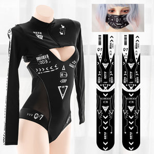 Punk Two Pieces Swimsuit